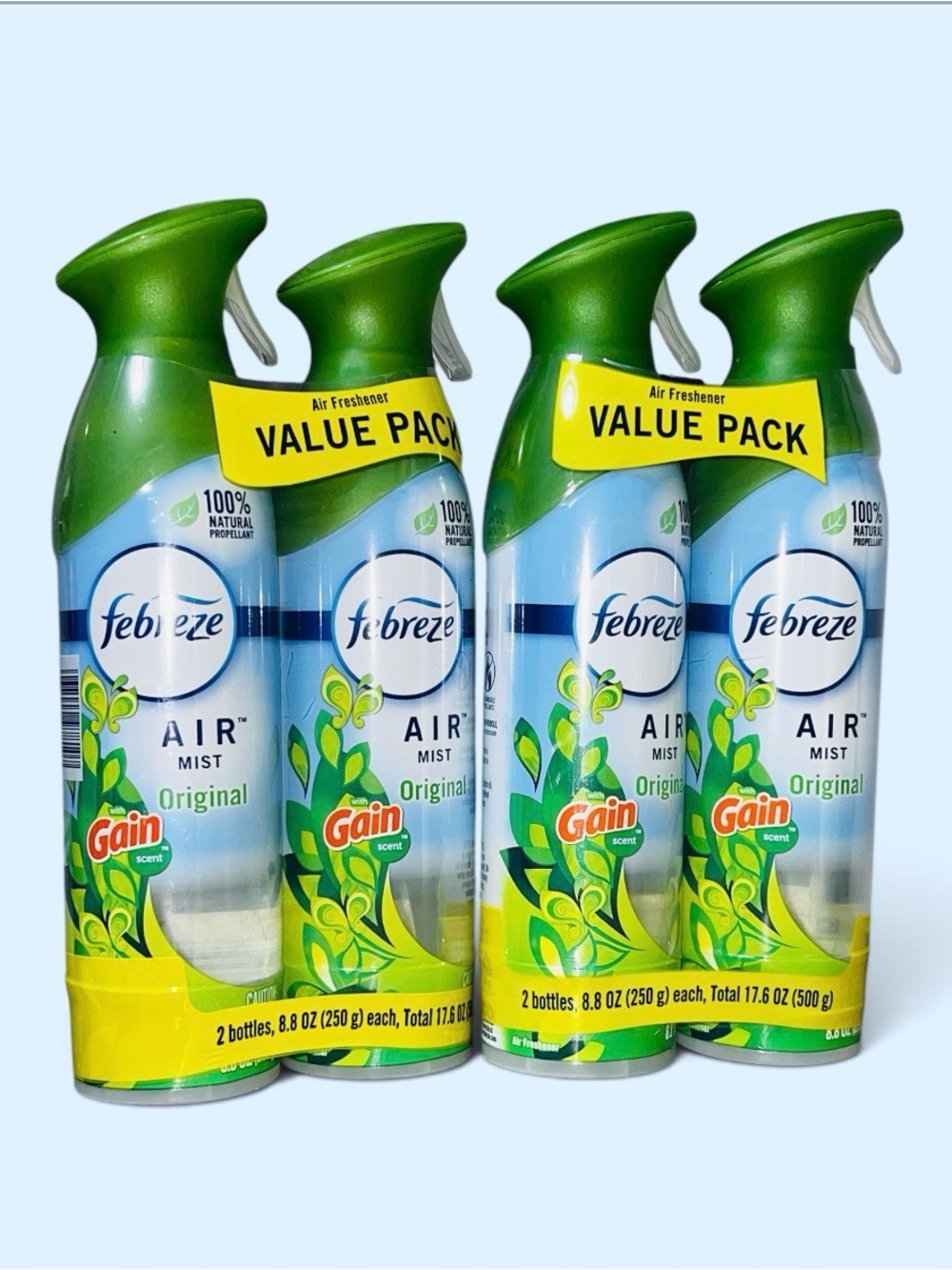 Febreze gain air mist original value park x4 bottles size 8.8 oz